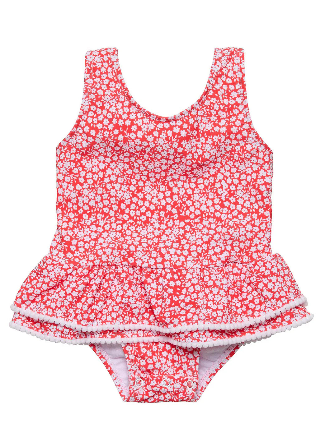 Snapper Rock Girls' Ditsy Bloom One Piece Skirt Swimsuit (Baby, Toddler)