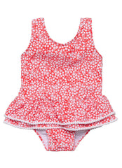 Snapper Rock Girls' Ditsy Bloom One Piece Skirt Swimsuit (Baby, Toddler)