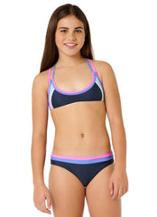 Rip Curl Girls' Surf Revival Two Piece Bikini Set (Big Kid)