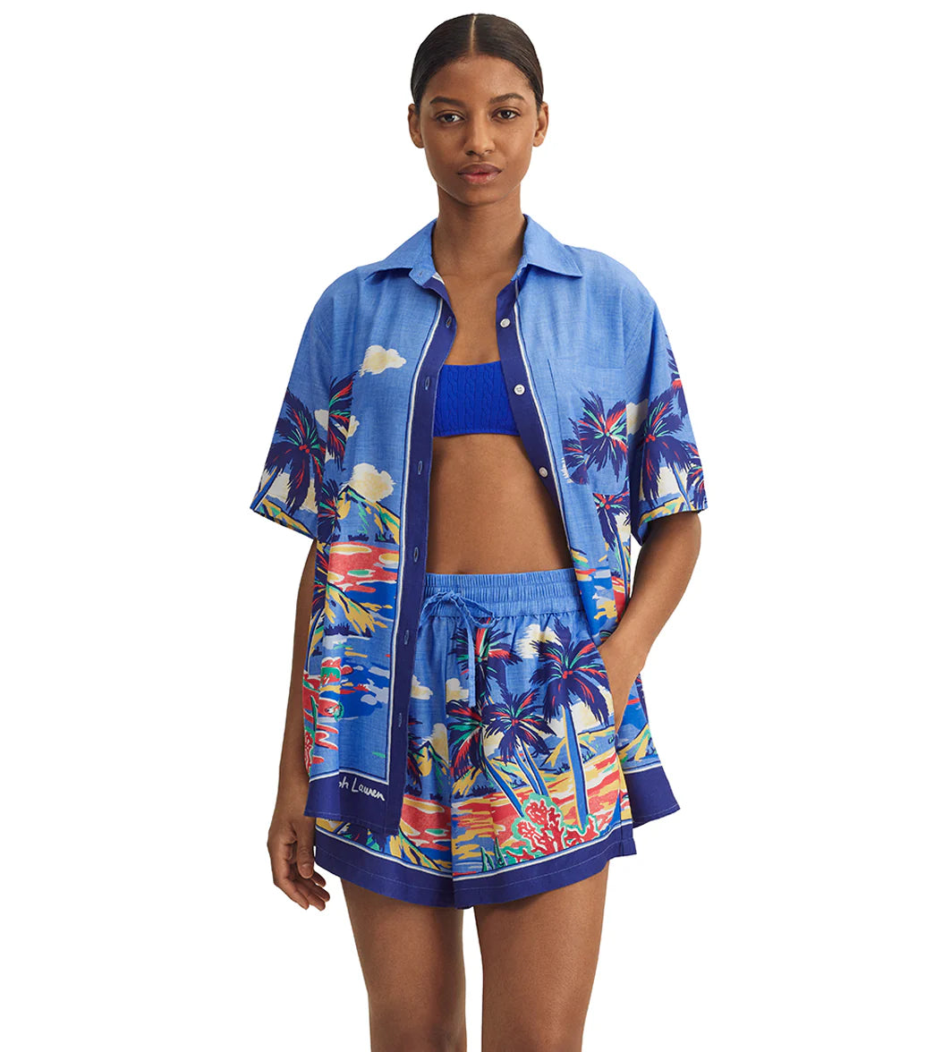Polo Ralph Lauren Women's Scenic Short Sleeve & Short Set