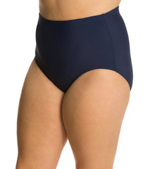 Shapesolver by Penbrooke Plus Size Solid Basic Bottom