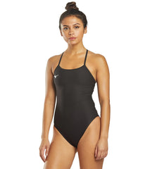 Mizuno Women's Exer Solid Thin Strap One Piece Swimsuit