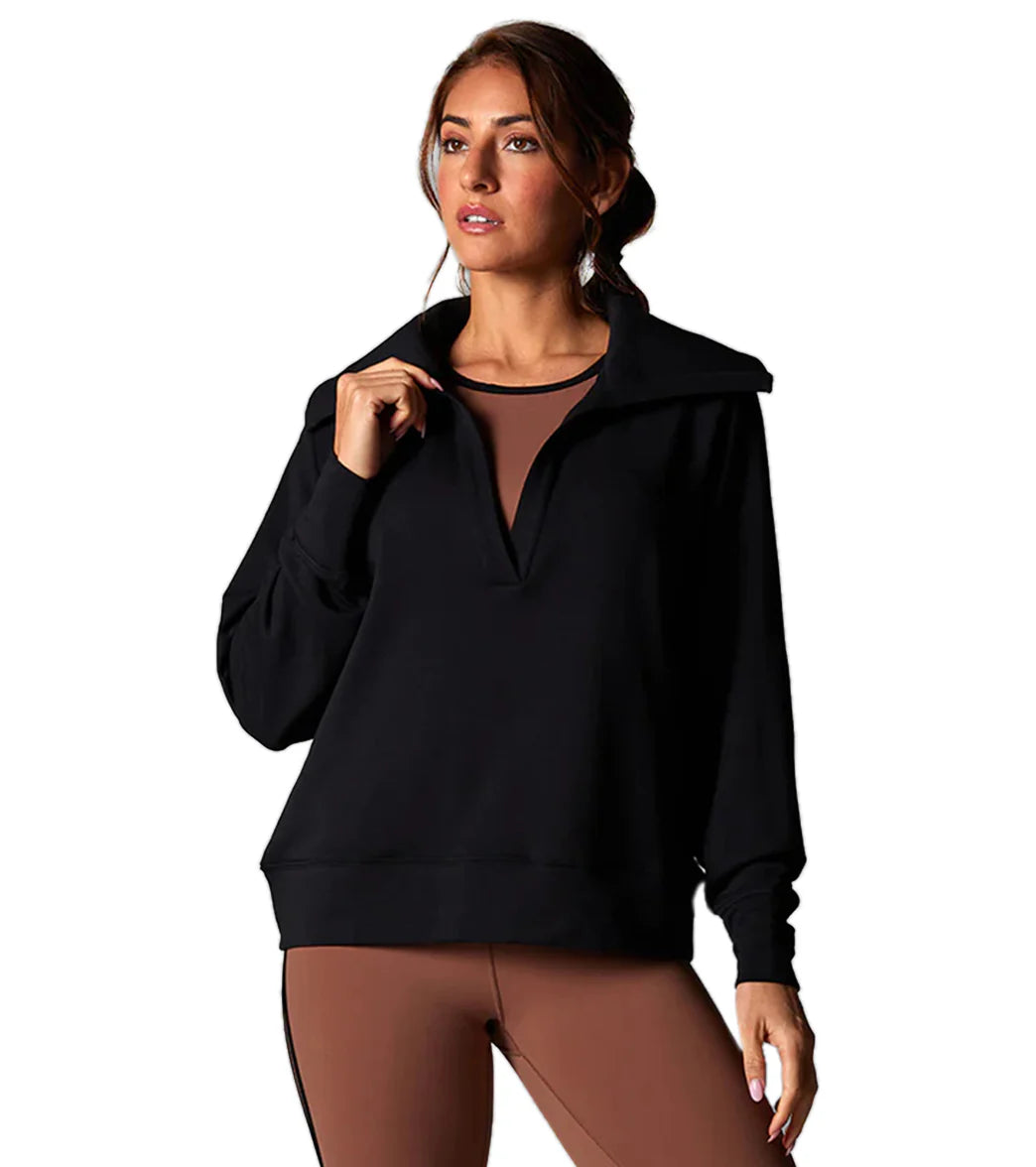 Tavi Cozy Collared Sweatshirt