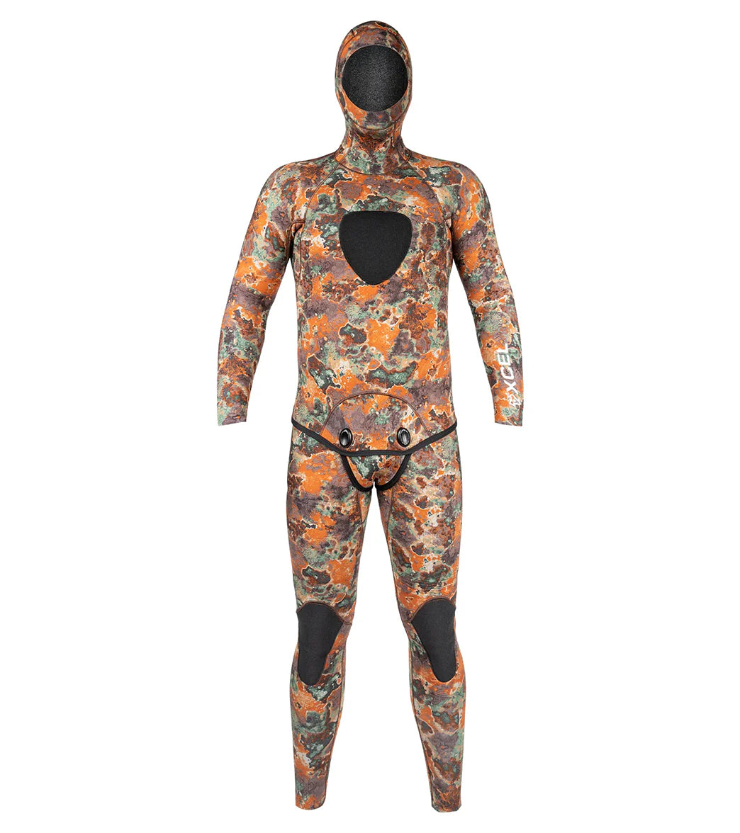 Xcel Men's Free Diver 2-Piece 3MM Hooded FullSuit Wetsuit