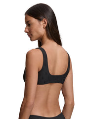 Polo Ralph Lauren Women's Logo Jacquard Deep Scoop Bralette Bikini Top