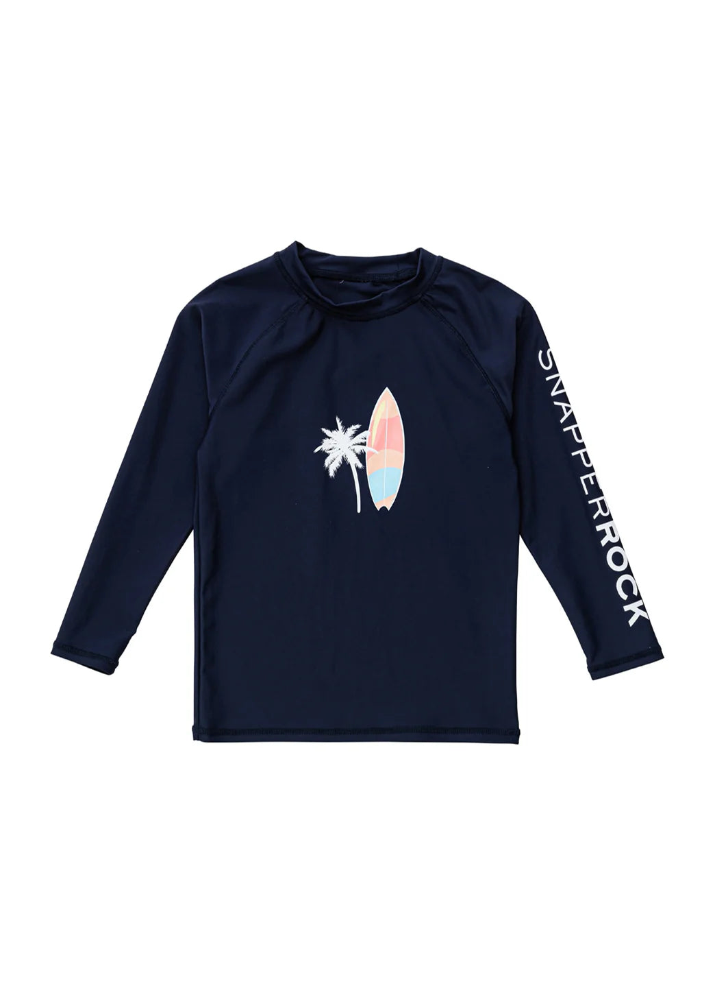 Snapper Rock Boys' Sunset Cruising Navy LS Rash Top (Toddler, Little Kid, Big Kid)