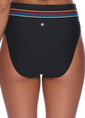 Next by Athena Women's Good Karma Jacquard Band High Waist Bikini Bottom