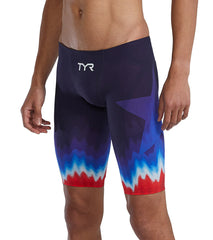 TYR Men's Venzo USA  Jammer Tech Suit Swimsuit