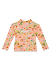 Rip Curl Girls' Vacation Club Long Sleeve Rashguard (Toddler, Little Kid)