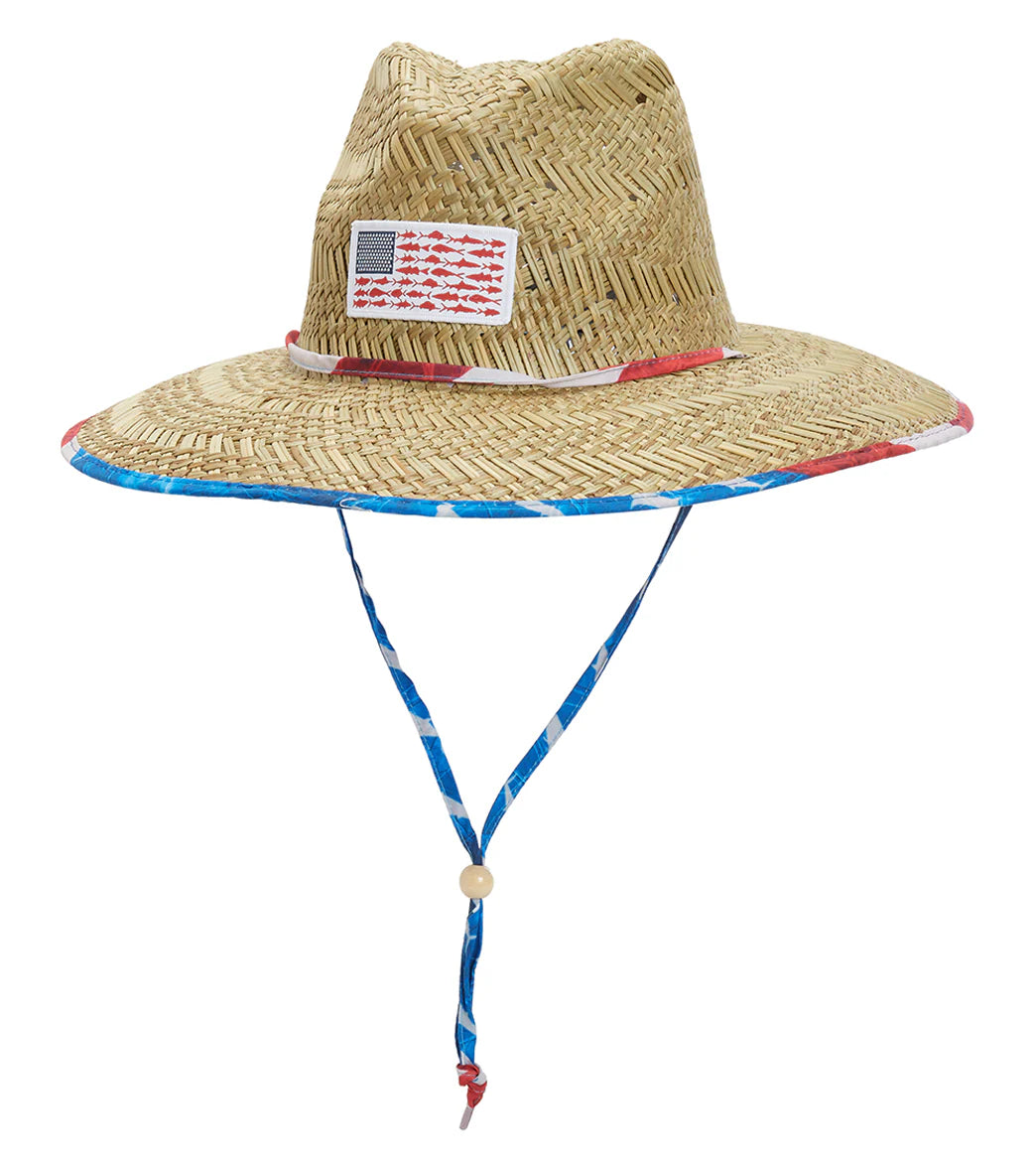 Peter Grimm Loyalist Lifeguard Straw 4.25" Brim Sun Hat