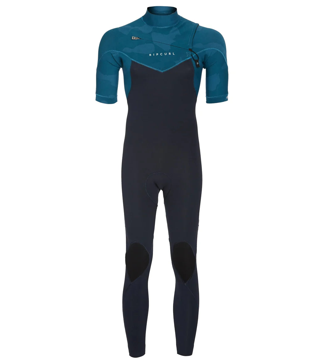 Rip Curl Men's 2/2mm Dawn Patrol Short Sleeve Chest Zip Fullsuit Wetsuit