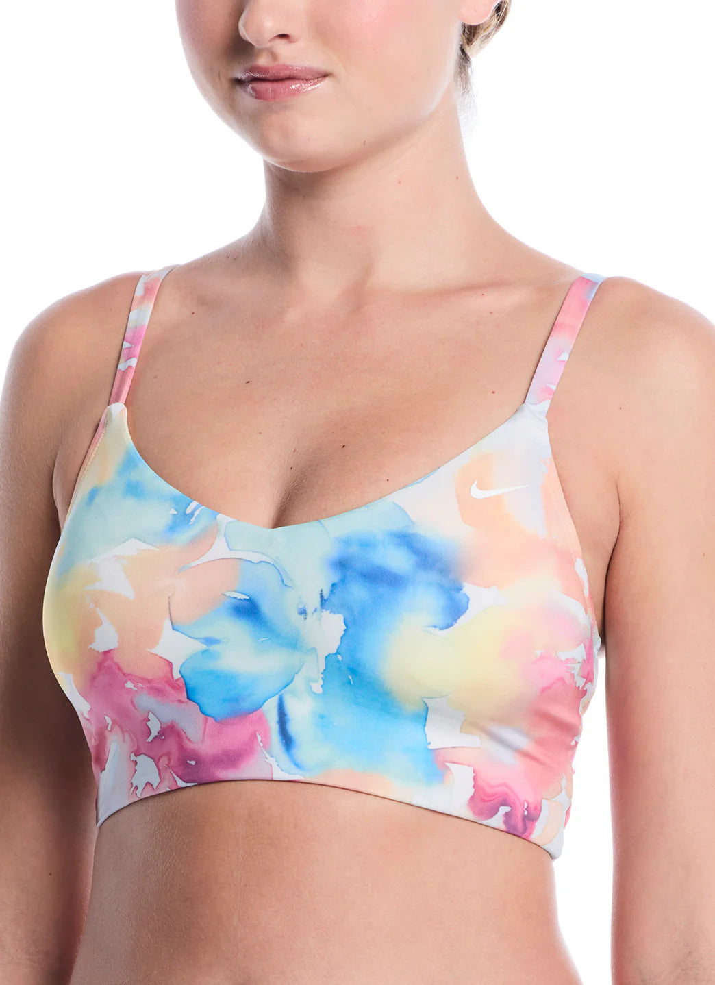 Nike Women's Aquarelle V-Neck Midkini Top