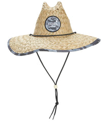 Xcel Unisex Sunset Point Straw Hat with Grey Camo Print
