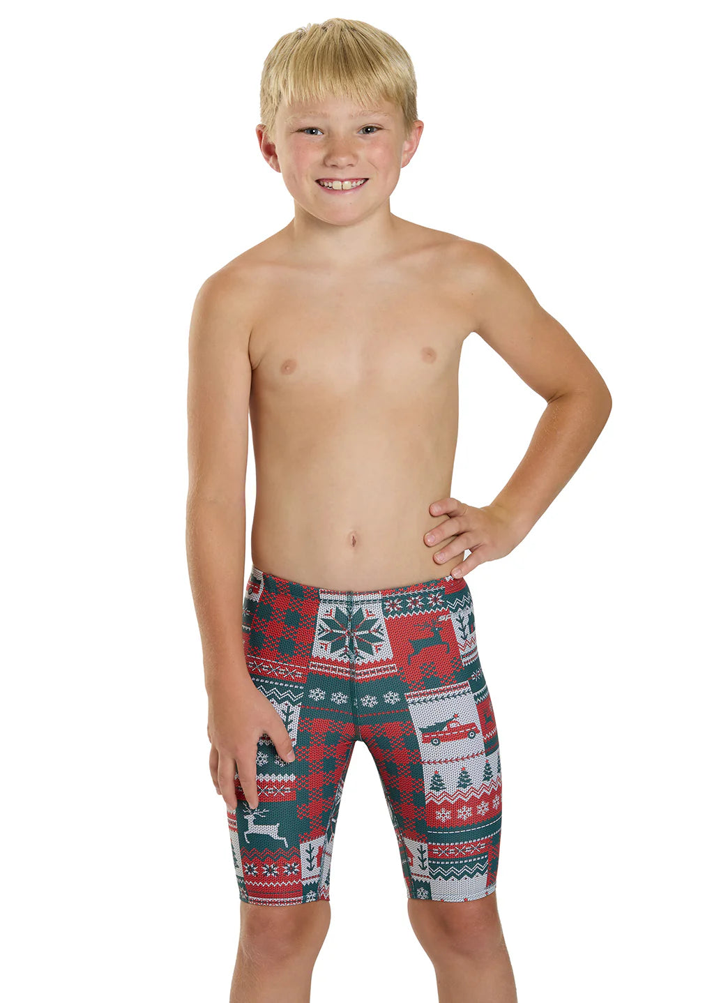 Sporti Granny Sweater Patchwork Pines Jammer Swimsuit (22-44)