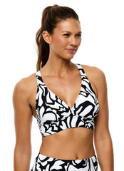 Next by Athena Women's Coral Reef 25 Min Sport Bikini Top