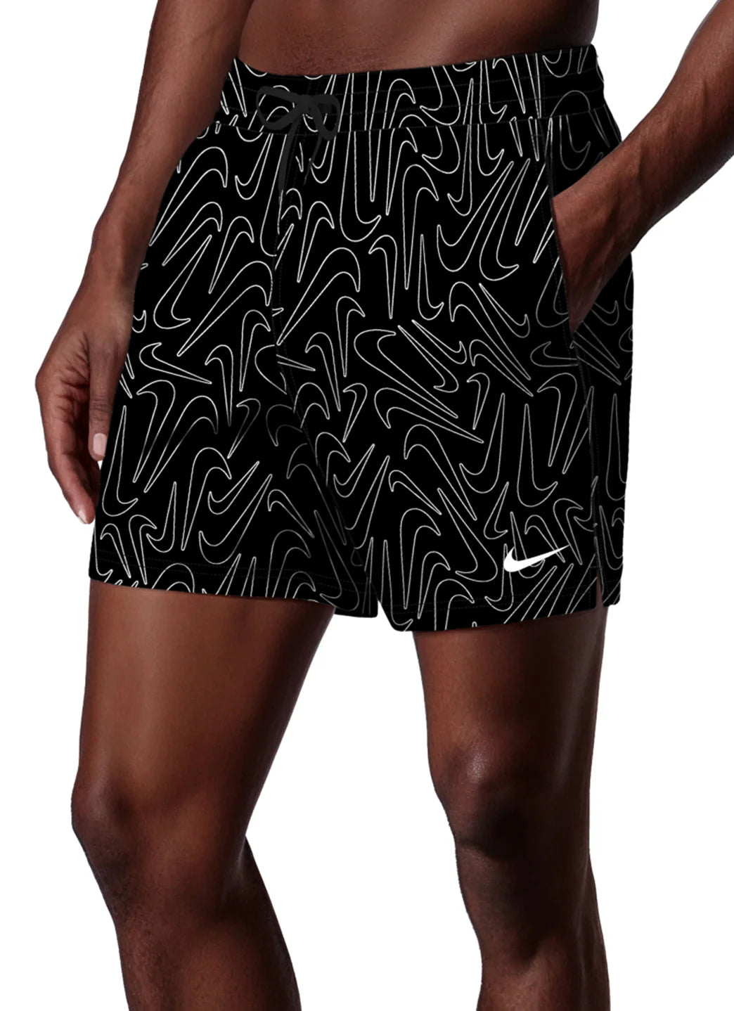 Nike Men's Breaker Tossed Swoosh 10" Volley Swim Trunk