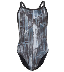Sporti HydroLast Artsy Thin Strap One Piece Swimsuit Youth (22-28)
