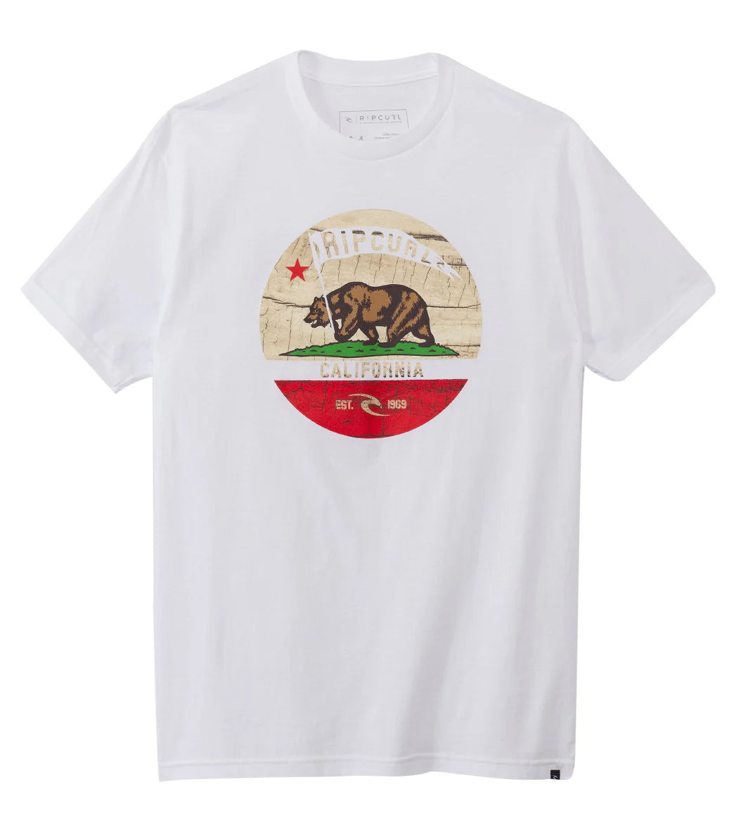 Rip Curl Men's Bear Flag Heather Short Sleeve Tee
