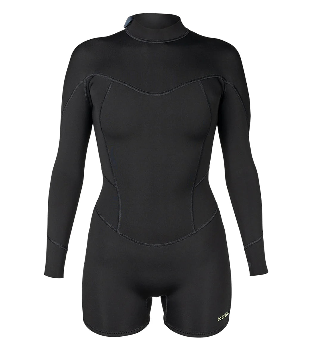 Xcel Women's Axis 2MM Back Zip Boy Short Cut Spring Suit