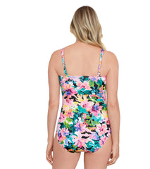 Shape Solver By Penbrooke Women's Glowing Pains Spa Chlorine Resistant Shirred Bodice One Piece Swimsuit