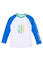 Snapper Rock Boys' Breakwater Beach Long Sleeve Rash Guard Top (Toddler, Little Kid, Big Kid)
