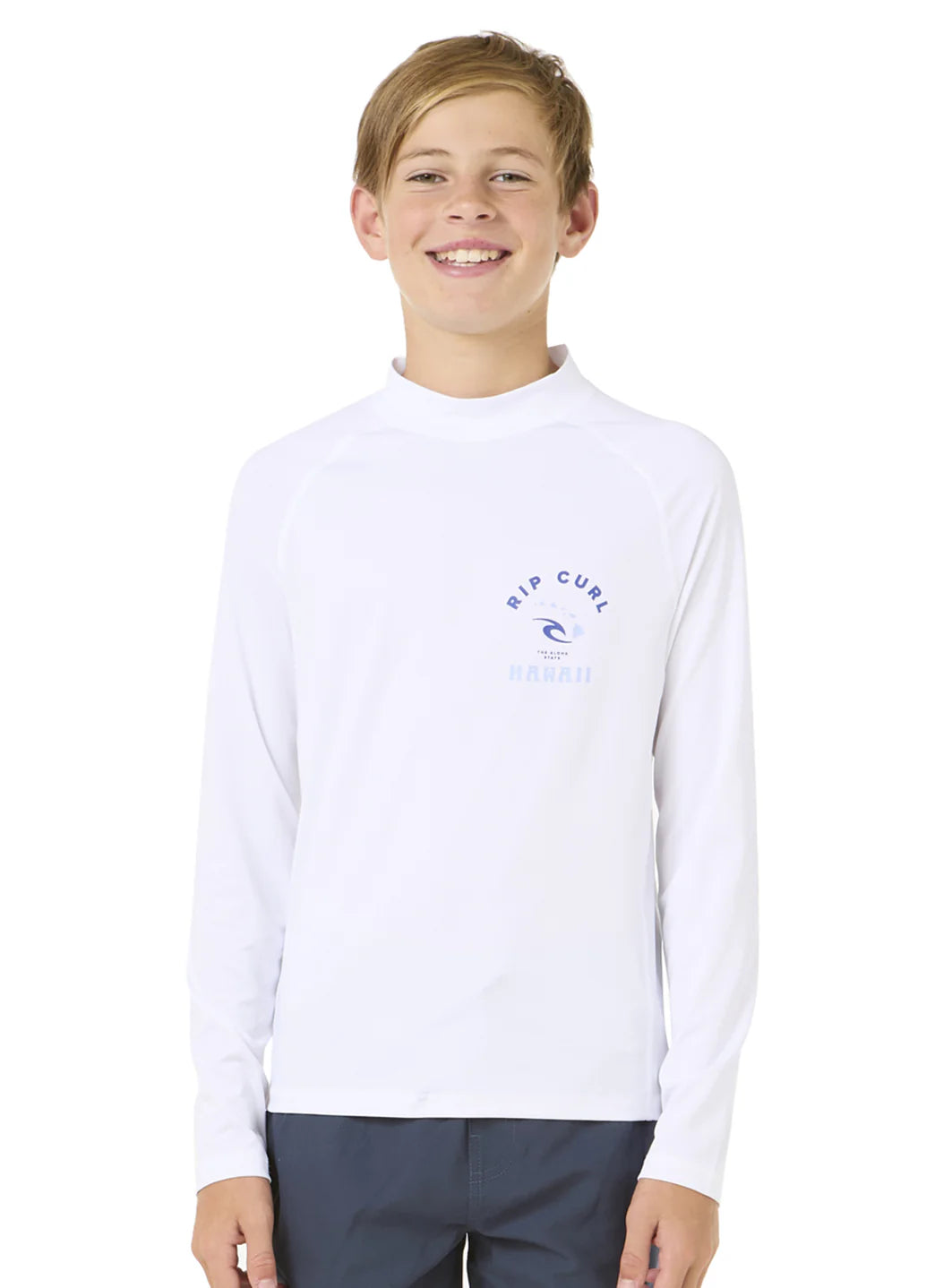Rip Curl Boys' Island Vibe UPF 50+ Long Sleeve Rash Guard (Big Kid)