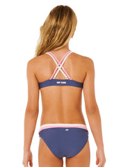 Rip Curl Girls' Surf Revival Two Piece Bikini Set (Big Kid)