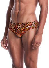Nike Men's Hydrastrong Water Stripe Brief Swimsuit