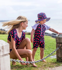 Snapper Rock Girls' Ma Cheri Short Sleeve Ruffle Sunsuit (Baby, Toddler)