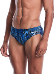 Nike Men's Hydrastrong Water Stripe Brief Swimsuit