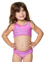 Rip Curl Girls' Sunshine Club Two Piece Bikini Set (Toddler, Little Kid)