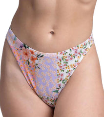 JOLYN Women's Mandy Cottage Patch Cinch Detail French Cut Bikini Bottom