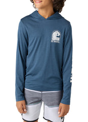 O'Neill Boys' Trvlr UPF 50+ Peak Long Sleeve Rash Guard (Big Kid)