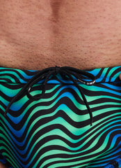 Nike Men's Hydrastrong Water Stripe Brief Swimsuit