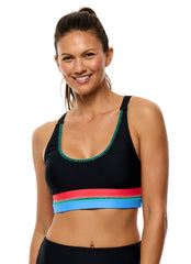 Next by Athena Women's Shaka Slay Crochet Trim Bikini Top