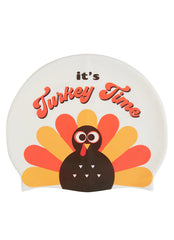Sporti Turkey Time Silicone Swim Cap Jr