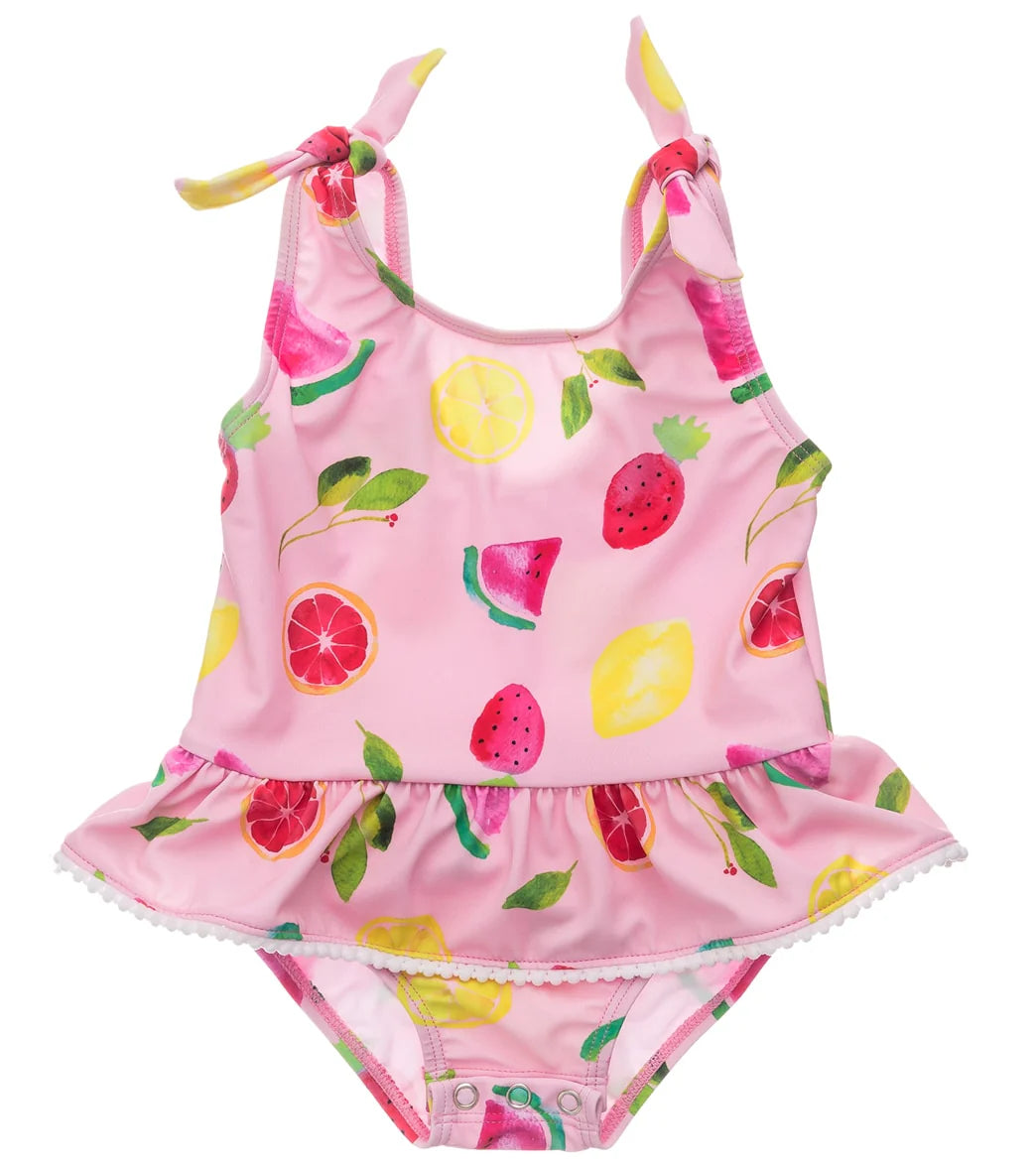 Snapper Rock Girls' Fruit Fiesta One Piece Skirt Swimsuit (Baby, Toddler)