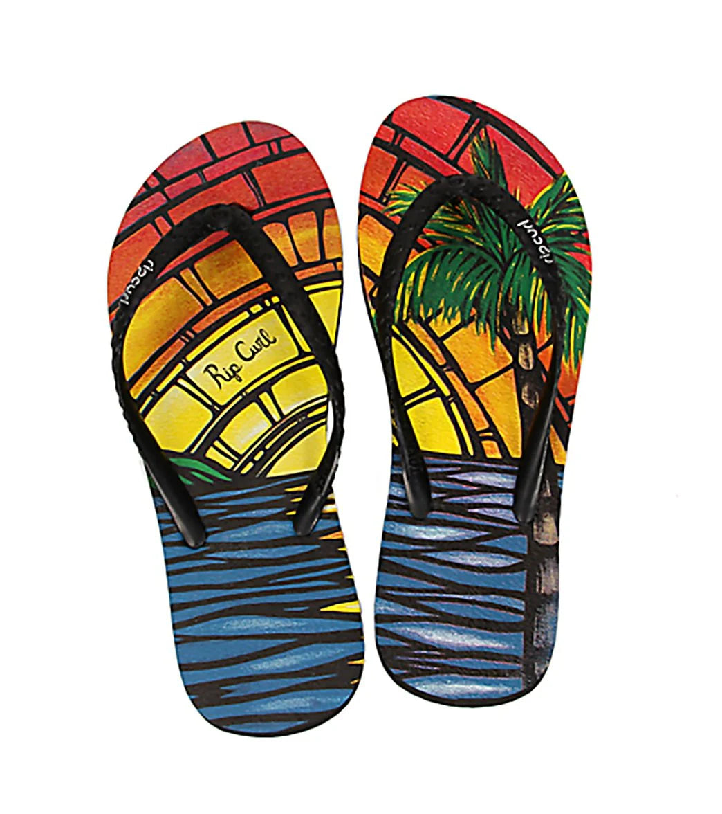 Rip Curl Girls' Sunset Scenic Flip Flops