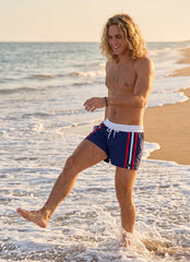 Sauvage Stripe Retro Lycra Swim Short