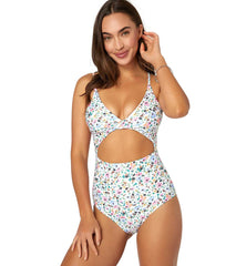 O'Neill Women's Maggie Ditsy Twisted One Piece Swimsuit
