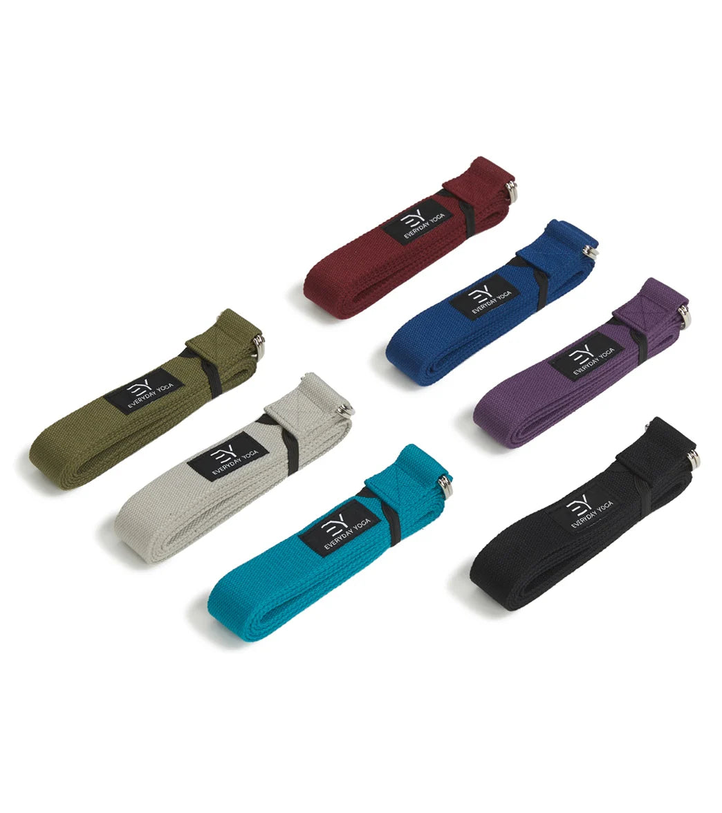Everyday Yoga 8 Foot Yoga Strap D-Ring