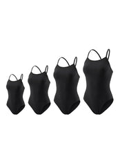 Q Swimwear Poly Fit Kit Skinny Strap One Piece Swimsuit