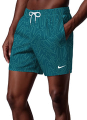Nike Men's Breaker Tossed Swoosh 10" Volley Swim Trunk