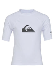 Quiksilver Boys' All Time Short Sleeve UPF 50 Rash Guard