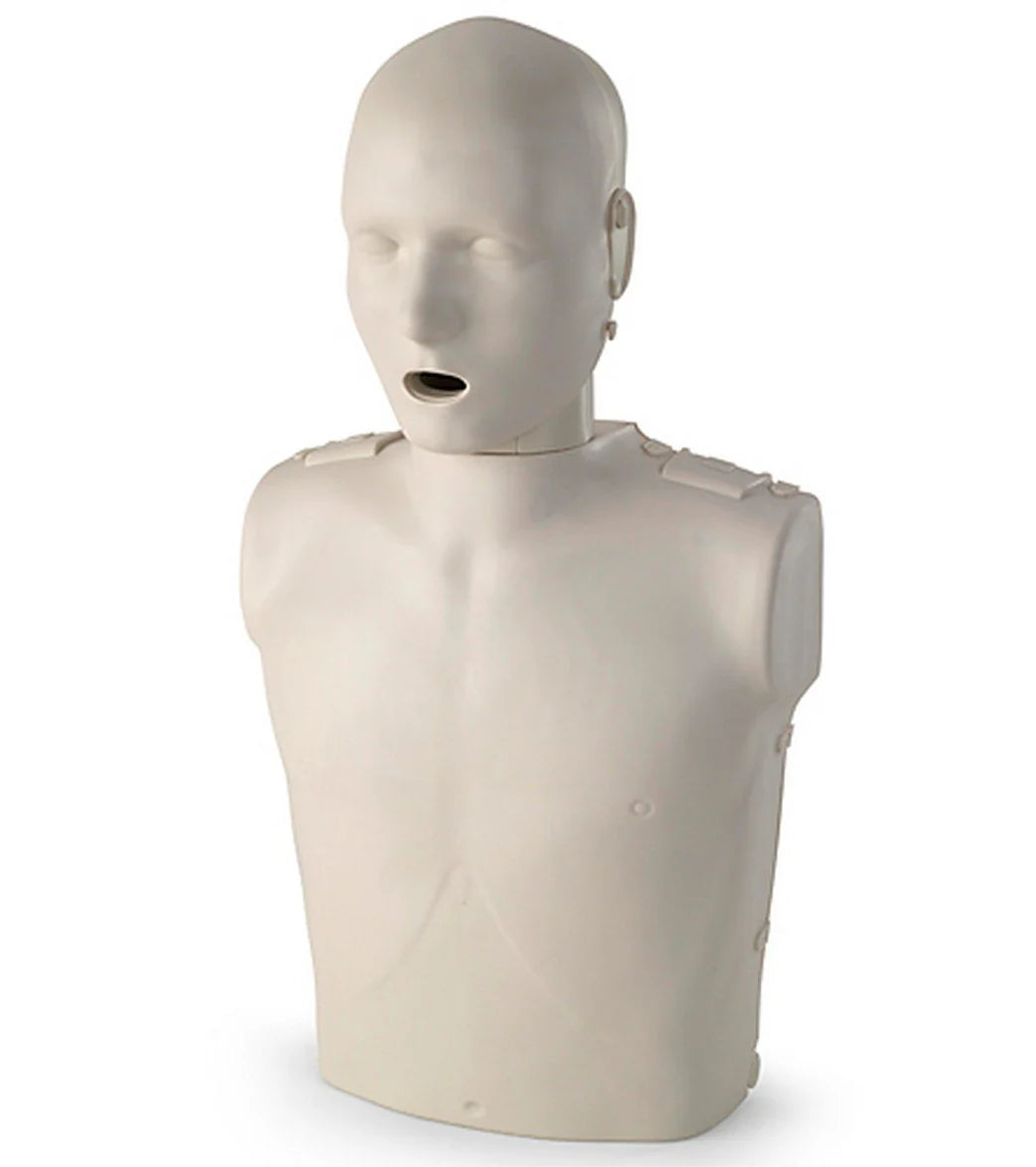 Prestan Professional Adult CPR-AED Training Manikin w/10 Face-Shield Lung-Bags, Instructions & Case