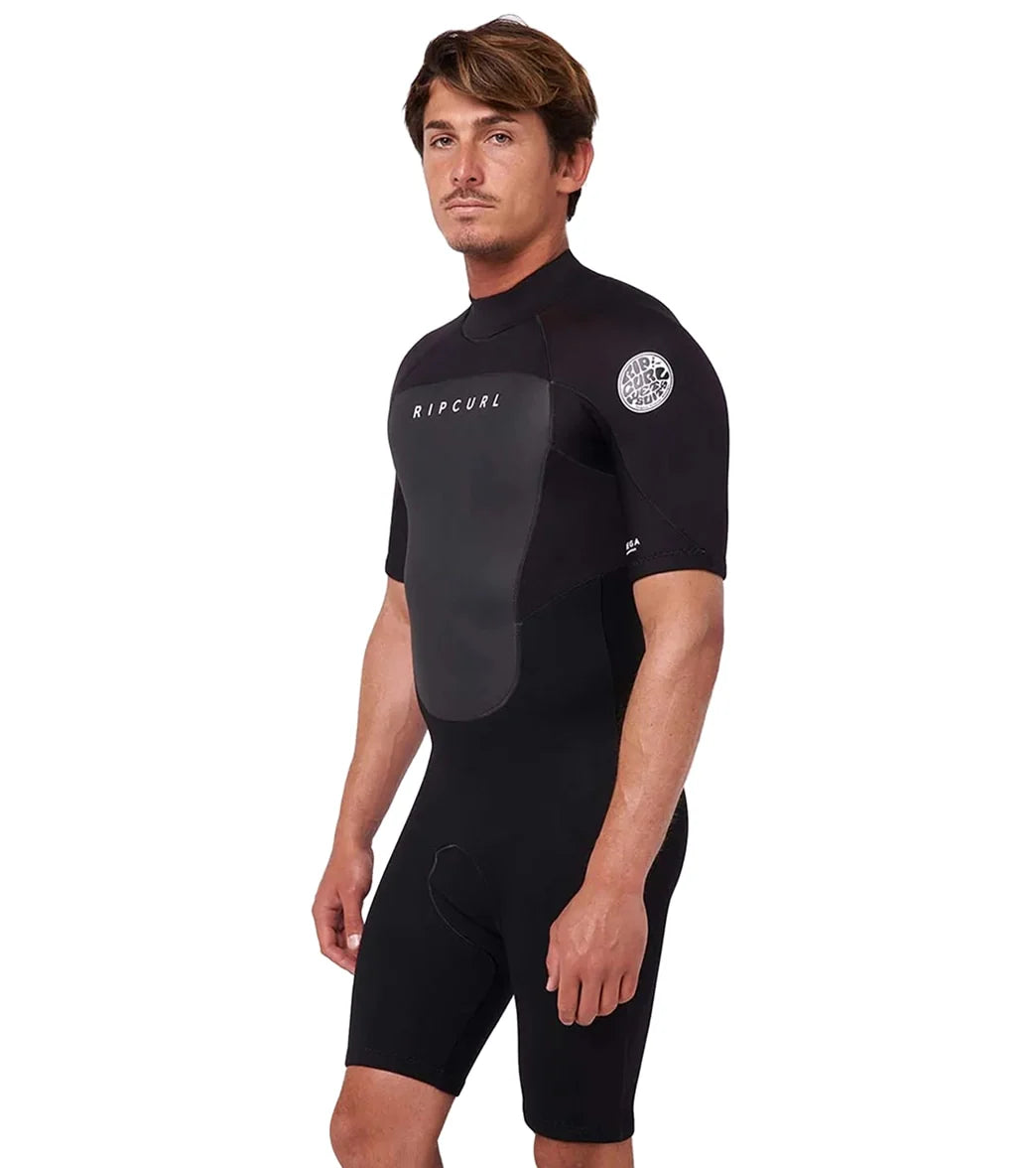 Rip Curl Men's 2mm Omega Back Zip Short Sleeve Springsuit Wetsuit
