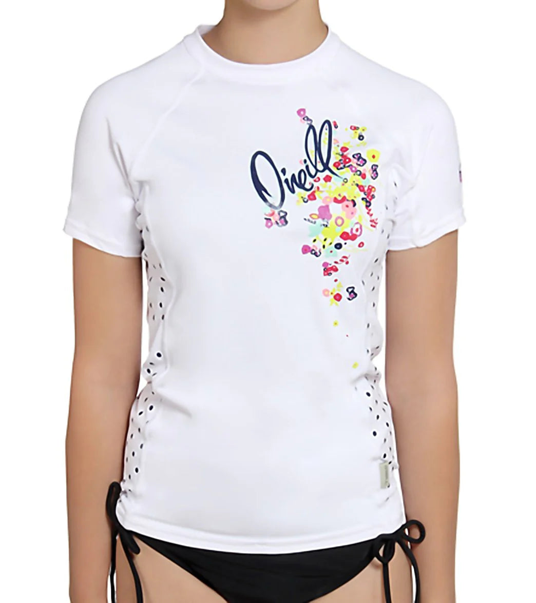 O'Neill Girls' Flower Child S/S Rashguard