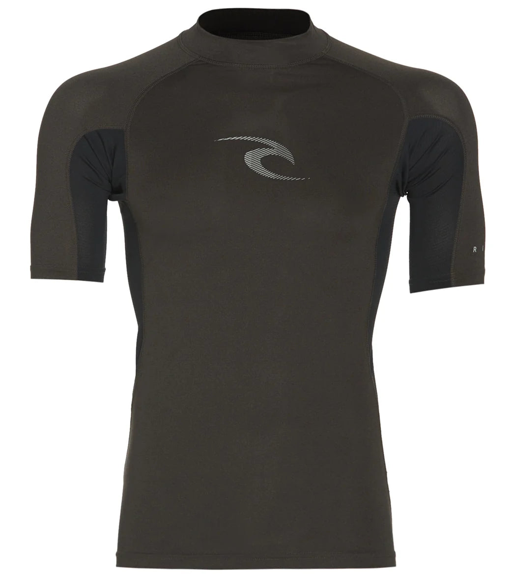 Rip Curl Men's Waves Short Sleeve UPF 50 Rash Guard
