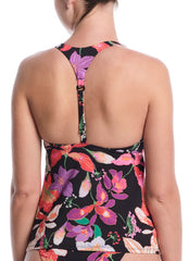 Nike Women's Hot House Floral Square Neck Tankini Top