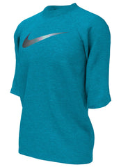 Nike Boys' Heather Short Sleeve Hydro Rashguard (Big Kid)